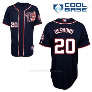 Camiseta Beisbol Hombre Washington Nationals Ian Desmond 20 Azul Azul Alterno Cool Base