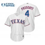 Camiseta Beisbol Hombre Texas Rangers Dak Prescott Cool Base MLB Crossover Blanco