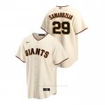 Camiseta Beisbol Hombre San Francisco Giants Jeff Samardzija Replica Primera Crema