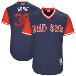 Camiseta Beisbol Hombre Boston Red Sox 2017 Little League World Series Eduardo Nunez Azul