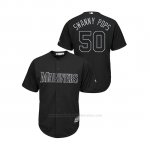 Camiseta Beisbol Hombre Seattle Mariners Erik Swanson 2019 Players Weekend Replica Negro