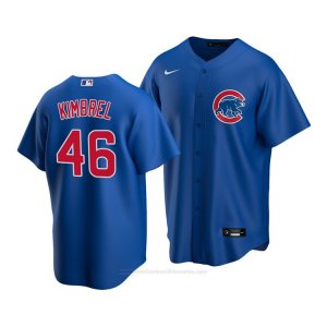 Camiseta Beisbol Nino Chicago Cubs Craig Kimbrel Replica Alterno 2020 Azul