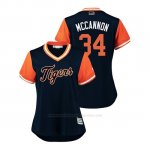 Camiseta Beisbol Mujer Detroit Tigers James Mccann 2018 Llws Players Weekend Mccannon Azul