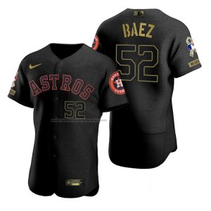 Camiseta Beisbol Hombre Houston Astros Pedro Baez Negro 2021 Salute To Service