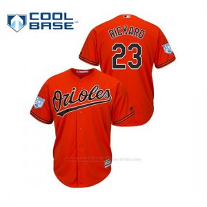 Camiseta Beisbol Hombre Baltimore Orioles Joey Rickard 2019 Entrenamiento de Primavera Cool Base Naranja