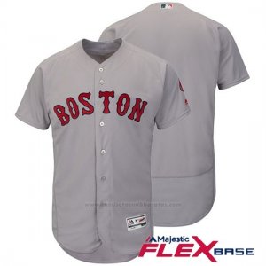 Camiseta Beisbol Hombre Boston Red Sox Gris Autentico Coleccion Flex Base