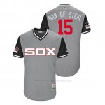 Camiseta Beisbol Hombre Chicago White Sox Adam Engel 2018 Llws Players Weekend Man Of Steal Gris