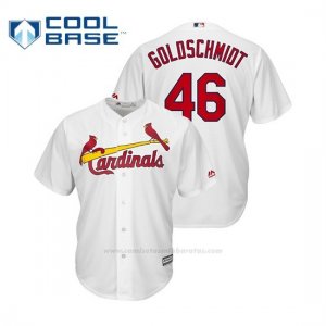 Camiseta Beisbol Hombre St. Louis Cardinals Paul Goldschmidt Cool Base Official Home Blanco