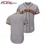 Camiseta Beisbol Hombre San Francisco Giants Gris 2018 Dia del Padre Flex Base