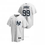 Camiseta Beisbol Hombre New York Yankees Aaron Judge Replica Primera Blanco
