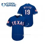 Camiseta Beisbol Hombre Texas Rangers Shelby Miller 2019 Entrenamiento de Primavera Cool Base Azul