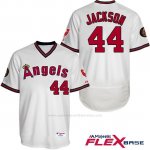Camiseta Beisbol Hombre Los Angeles Angels Reggie Jackson Autentico Coleccion Flex Base Blanco Jugador
