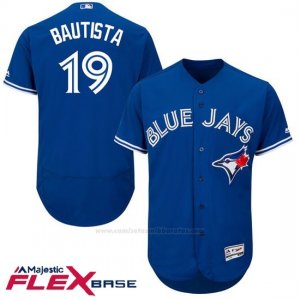 Camiseta Beisbol Hombre Toronto Blue Jays Jose Bautista Azul Flex Base Autentico Coleccion