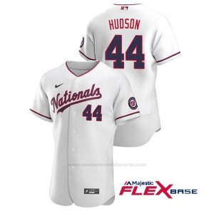 Camiseta Beisbol Hombre Washington Nationals Daniel Hudson Autentico 2020 Alternato Blanco