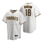 Camiseta Beisbol Hombre San Diego Padres Daniel Hudson Replica Primera Marron Blanco