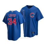 Camiseta Beisbol Nino Chicago Cubs Jon Lester Replica Alterno 2020 Azul