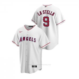 Camiseta Beisbol Hombre Los Angeles Angels Tommy La Stella Replica Primera Blanco