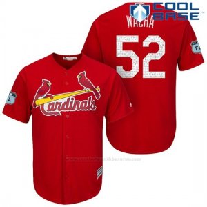 Camiseta Beisbol Hombre St. Louis Cardinals Michael Wacha Scarlet 2017 Entrenamiento de Primavera Cool Base Jugador