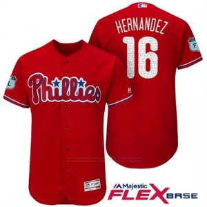 Camiseta Beisbol Hombre Philadelphia Phillies Cesar Hernandez Scarlet 2017 Entrenamiento de Primavera Flex Base Jugador