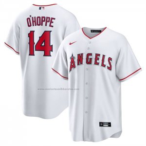 Camiseta Beisbol Hombre Los Angeles Angels Logan Ohoppe Primera Replica Blanco