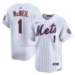 Camiseta Beisbol Hombre New York Mets Jeff McNeil Alterno Limited Blanco