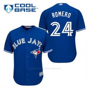 Camiseta Beisbol Hombre Toronto Blue Jays Ricky Romero 24 Azul Alterno Cool Base