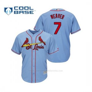 Camiseta Beisbol Hombre Cardinals Luke Weaver Cool Base Majestic Alternato Alternato Horizon Blue