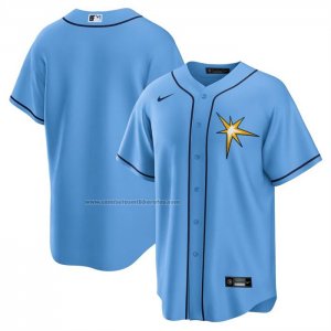 Camiseta Beisbol Hombre Tampa Bay Rays Entrenamiento Replica Azul Claro Camiseta Beisbol Hombre Tampa Bay Rays Entrenamiento Replica Azul Claro