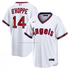 Camiseta Beisbol Hombre Los Angeles Angels Logan Ohoppe Alterno Replica Blanco