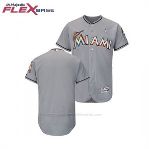 Camiseta Beisbol Hombre Miami Marlins Gris 2018 Dia del Padre Flex Base