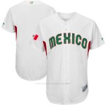 Camiseta Hombre Mexico Clasico Mundial de Beisbol 2017 Personalizada Blanco