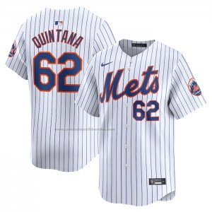 Camiseta Beisbol Hombre New York Mets Jose Quintana Primera Limited Blanco