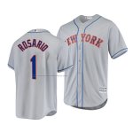 Camiseta Beisbol Hombre New York Mets Amed Rosario Cool Base Road Gris