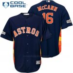 Camiseta Beisbol Hombre Houston Astros 2017 Postemporada Brian Mccann Azul Cool Base