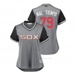 Camiseta Beisbol Mujer Chicago White Sox Jose Abreu 2018 Llws Players Weekend Mal Tiempo Gris