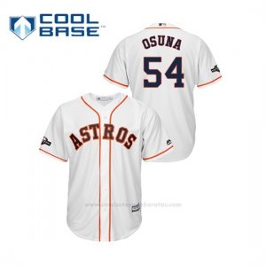 Camiseta Beisbol Hombre Houston Astros Roberto Osuna 2019 Postseason Cool Base Blanco