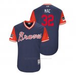 Camiseta Beisbol Hombre Atlanta Braves Brandon Mccarthy 2018 Llws Players Weekend Mac Azul