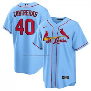 Camiseta Beisbol Hombre St. Louis Cardinals Willson Contreras Alterno Replica Azul