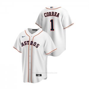 Camiseta Beisbol Hombre Houston Astros Carlos Correa Replica Primera Blanco