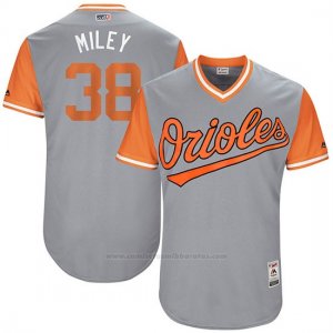 Camiseta Beisbol Hombre Baltimore Orioles 2017 Little League World Series 38 Wade Miley Gris