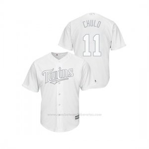 Camiseta Beisbol Hombre Minnesota Twins Jorge Polanco 2019 Players Weekend Replica Blanco