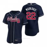 Camiseta Beisbol Hombre Atlanta Braves Nick Markakis Autentico Alterno 2020 Azul