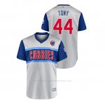 Camiseta Beisbol Hombre Chicago Cubs Anthony Rizzo 2019 Little League Classic Tony Replica Gris