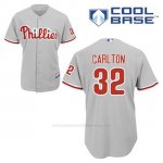 Camiseta Beisbol Hombre Philadelphia Phillies Steve Carlton 32 Gris Cool Base