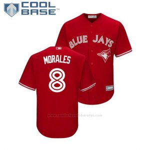 Camiseta Beisbol Nino Toronto Blue Jays Kendrys Morales Cool Base Replica Scarlet