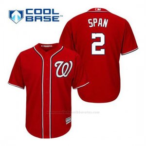 Camiseta Beisbol Hombre Washington Nationals Denard Span 2 Rojo Alterno Cool Base