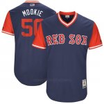 Camiseta Beisbol Hombre Boston Red Sox 2017 Little League World Series 50 Mookie Betts Azul