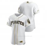 Camiseta Beisbol Hombre Pittsburgh Pirates Golden Edition Autentico Blanco