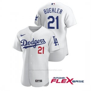 Camiseta Beisbol Hombre Los Angeles Dodgers Walker Buehler Autentico Nike Blanco