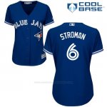 Camiseta Beisbol Mujer Toronto Blue Jays Marcus Stroman Cool Base Royal